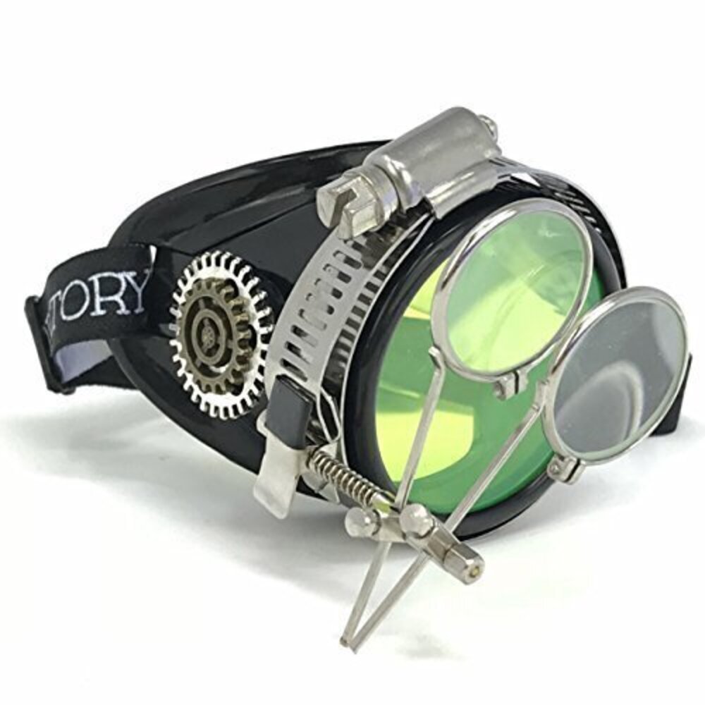 3548 Fun Steampunk Eyewear Monocle Goggles/Rave Glasses Victorian Pirate